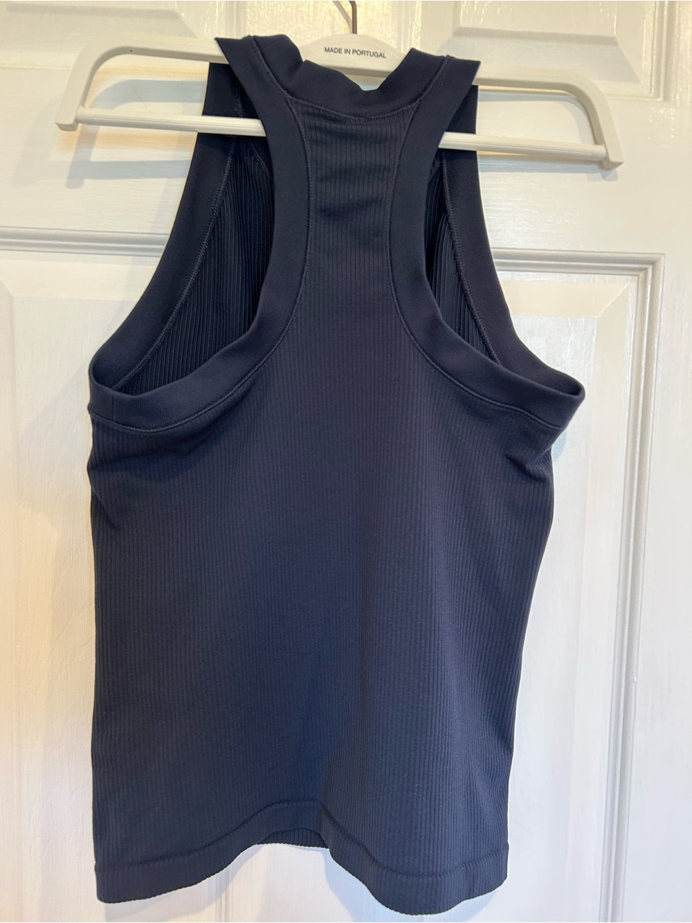 Athleta Ribbed Racerback Tank Top - Navy, small - Picture 2 of 3